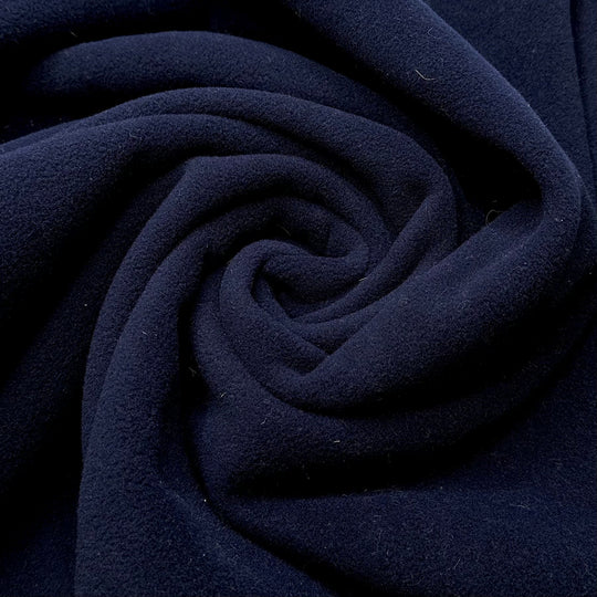 Fuzzy Water - Waterproof Inner Layer Fleece Poly/PU Knit - Navy - 0.8M Bundle - True Deadstock fabric Fabric by private - Sustainable Textile | FABCYCLE