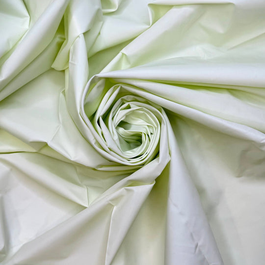 Garden Party - Water Resistant Nylon Blend Woven - Light Yellow/Green - 1.45M Bundle - True Deadstock fabric Fabric by private - Sustainable Textile | FABCYCLE