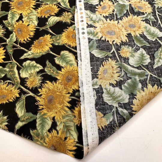 Gardener - Cotton Woven - Black Multi Floral - 1.3M Bundle - True Deadstock fabric Fabric by private - Sustainable Textile | FABCYCLE