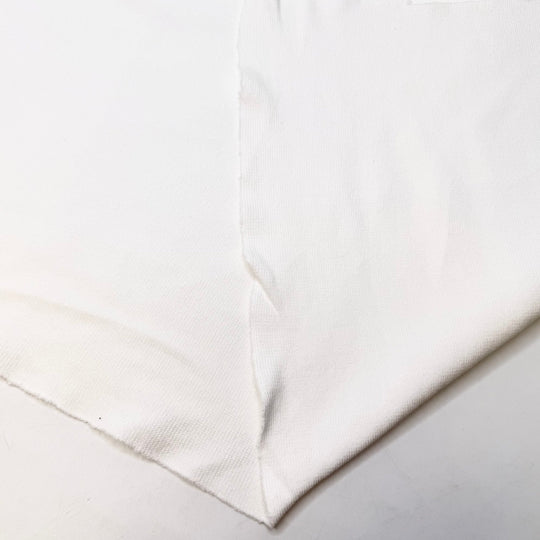Gardenia - Rib Knit Cotton Blend Knit - White - 3.85M Bundle - True Deadstock fabric Fabric by private - Sustainable Textile | FABCYCLE