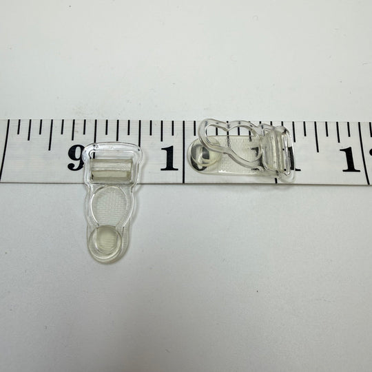 Garter Clip Notions - Clear - Individual - True Deadstock supplies Fabric by private - Sustainable Textile | FABCYCLE