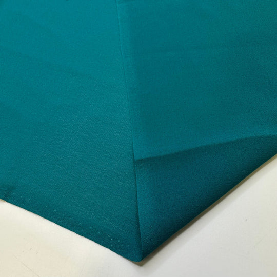Gazing Into The Sea - Chiffon Poly Woven - Teal - 2.35M Bundle - True Deadstock fabric Fabric by private - Sustainable Textile | FABCYCLE