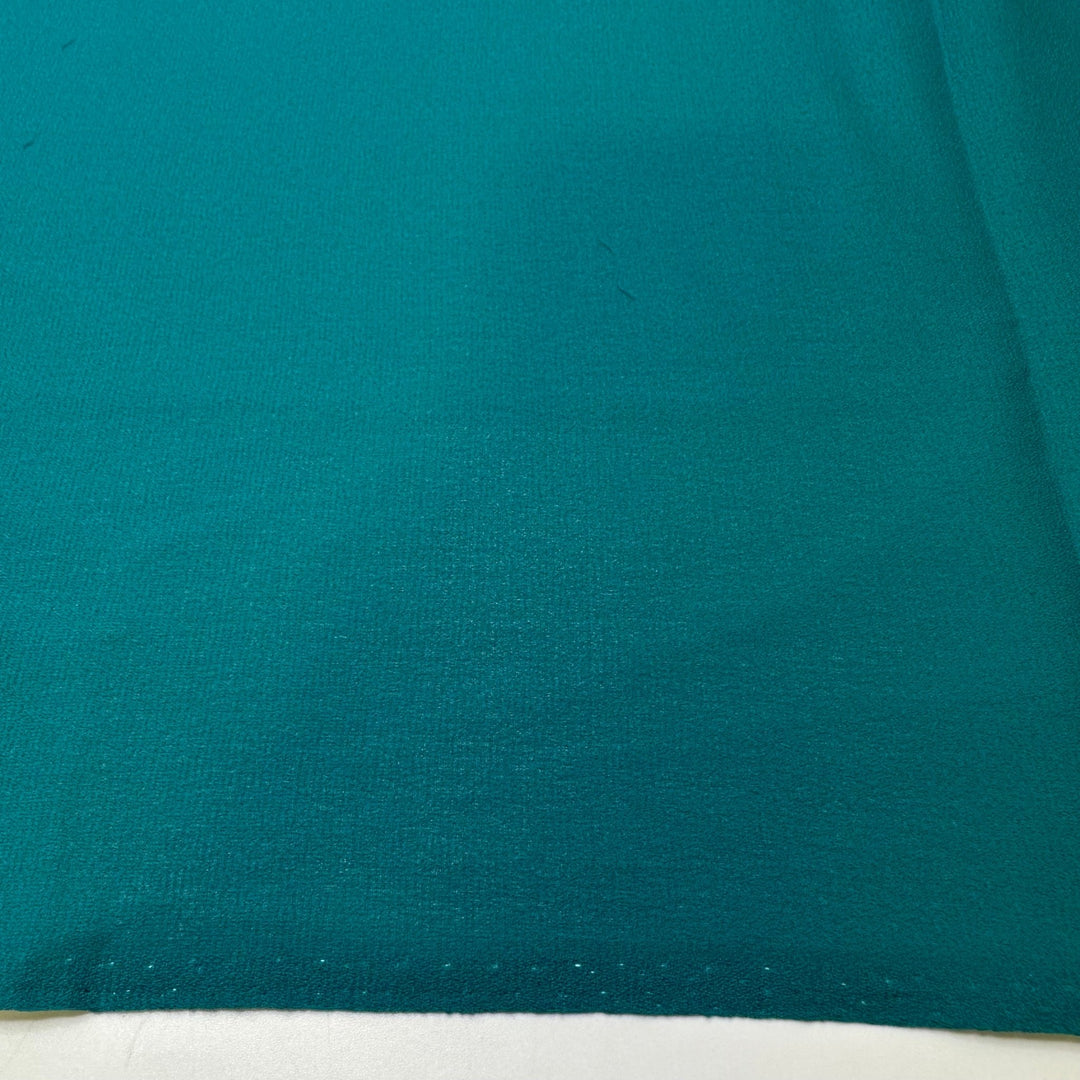 Gazing Into The Sea - Chiffon Poly Woven - Teal - 2.35M Bundle - True Deadstock fabric Fabric by private - Sustainable Textile | FABCYCLE