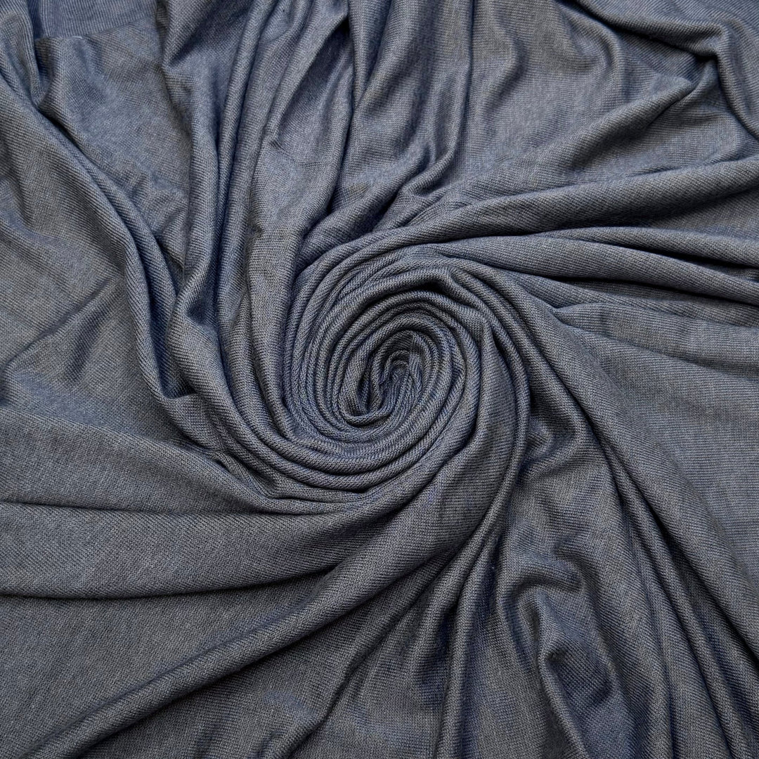 Gentian - Bamboo Blend Knit - Dark Grey - 1.2M Bundle - True Deadstock fabric Fabric by private - Sustainable Textile | FABCYCLE