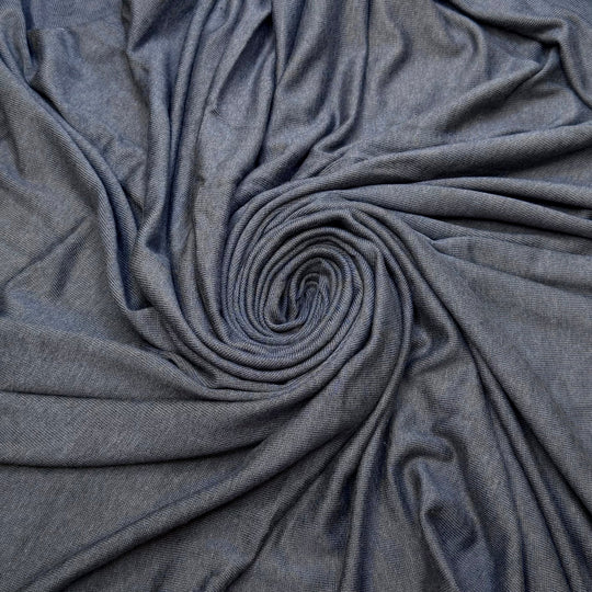 Gentian - Bamboo Blend Knit - Dark Grey - 1.2M Bundle - True Deadstock fabric Fabric by private - Sustainable Textile | FABCYCLE