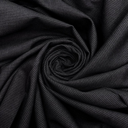 Geology Rocks - Wool Woven - Dark Grey Pinstripe - 3M Bundle - True Deadstock fabric Fabric by private - Sustainable Textile | FABCYCLE