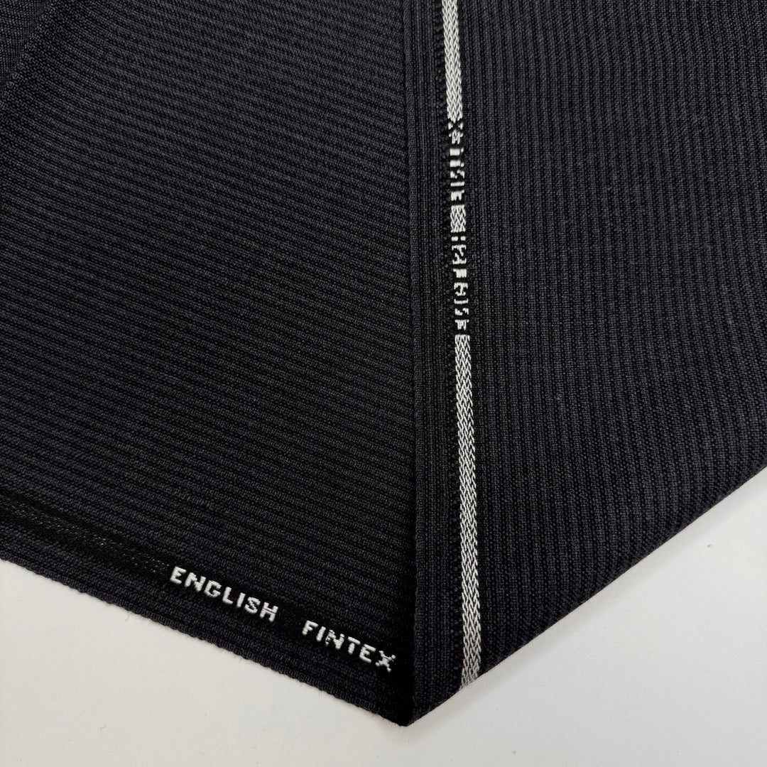 Geology Rocks - Wool Woven - Dark Grey Pinstripe - 3M Bundle - True Deadstock fabric Fabric by private - Sustainable Textile | FABCYCLE
