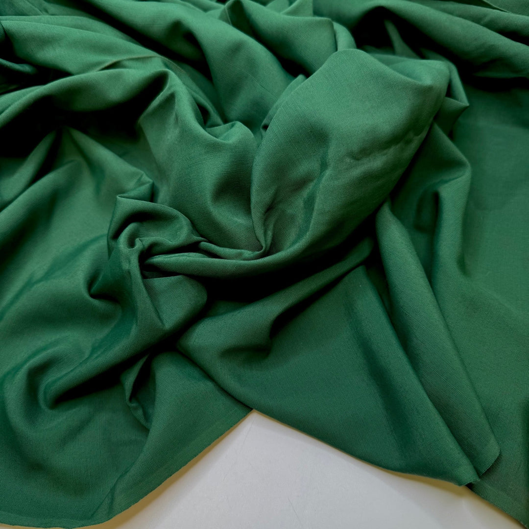 Get In Touch With Nature - Polyester Blend Woven - Dark Green - 2.15M Bundle - True Deadstock fabric Fabric by private - Sustainable Textile | FABCYCLE