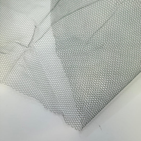 Get Out The Christmas Placemats - Tulle Poly Knit - Dark Green - 2M Bundle - True Deadstock fabric Fabric by private - Sustainable Textile | FABCYCLE