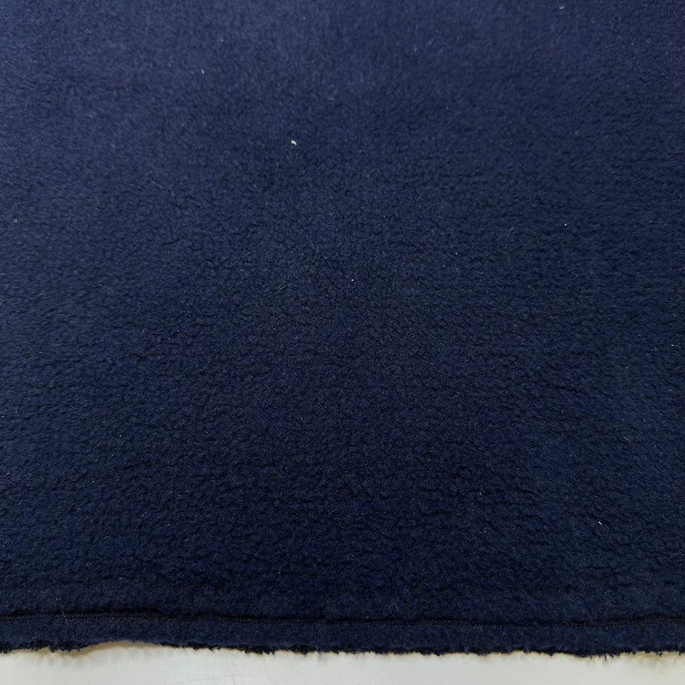 Getting Darker Sooner - Fleece Polyester Blend Knit - Navy - 1M Bundle - True Deadstock fabric Fabric by private - Sustainable Textile | FABCYCLE