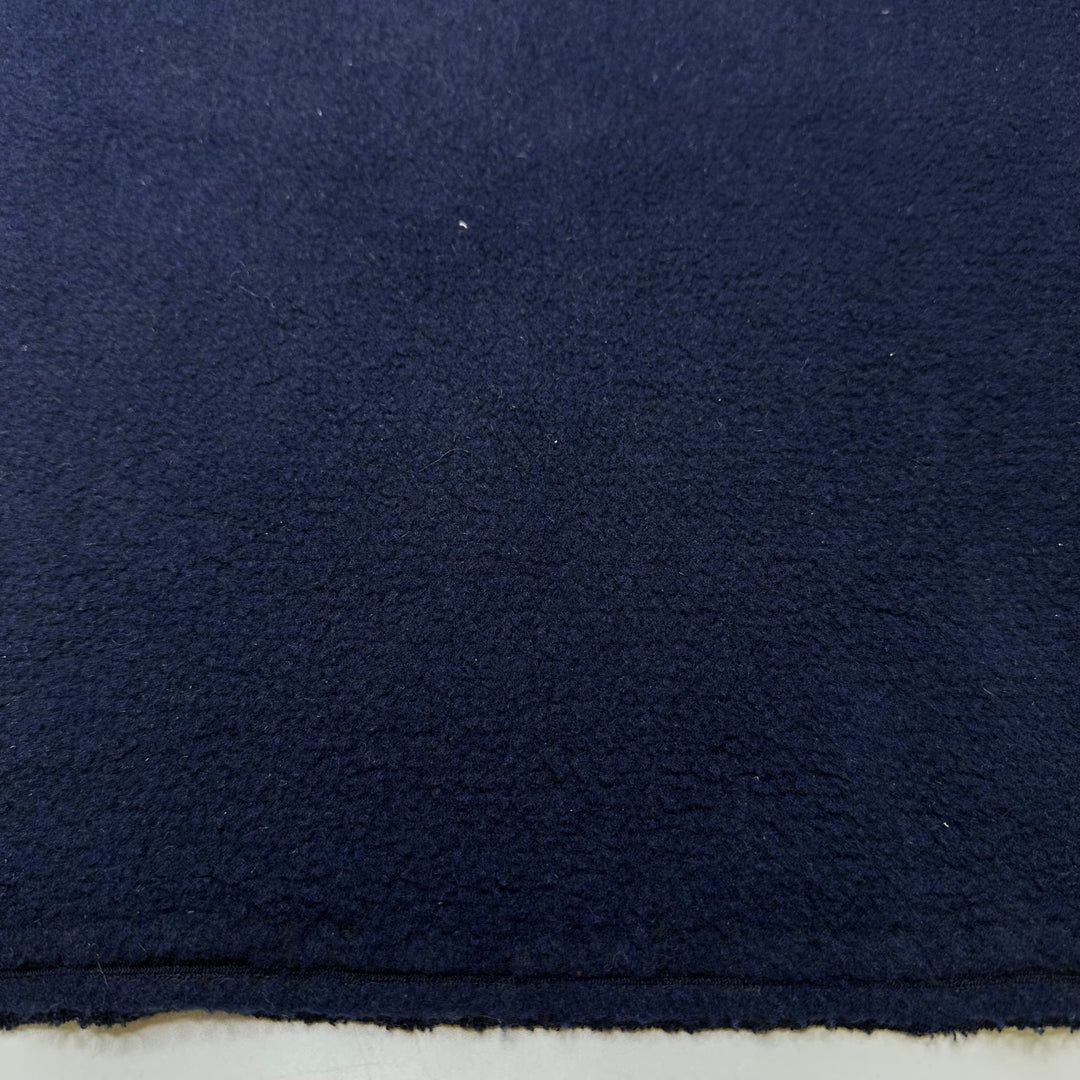 Getting Darker Sooner - Fleece Polyester Blend Knit - Navy - 1M Bundle - True Deadstock fabric Fabric by private - Sustainable Textile | FABCYCLE