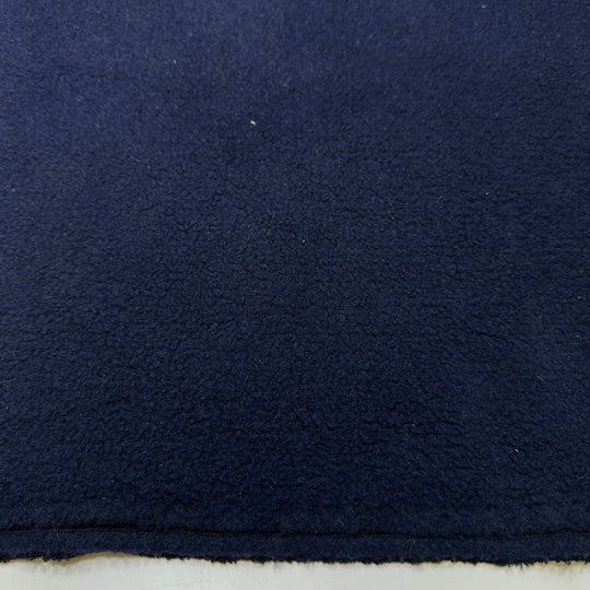 Getting Darker Sooner - Fleece Polyester Blend Knit - Navy - 1M Bundle - True Deadstock fabric Fabric by private - Sustainable Textile | FABCYCLE