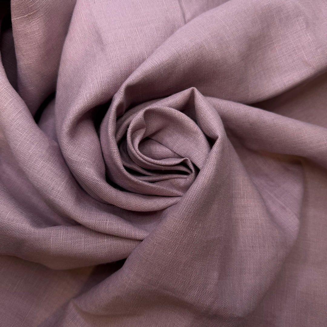 Getting Dolled Up - Linen Woven - Dark Pink - 2.15M Bundle - True Deadstock fabric Fabric by private - Sustainable Textile | FABCYCLE
