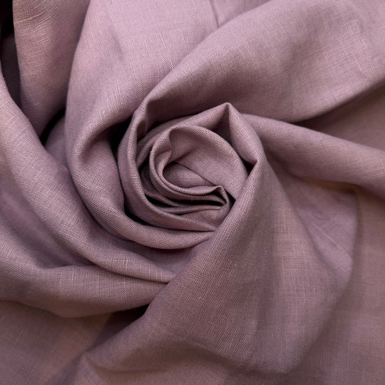 Getting Dolled Up - Linen Woven - Dark Pink - 2.15M Bundle - True Deadstock fabric Fabric by private - Sustainable Textile | FABCYCLE