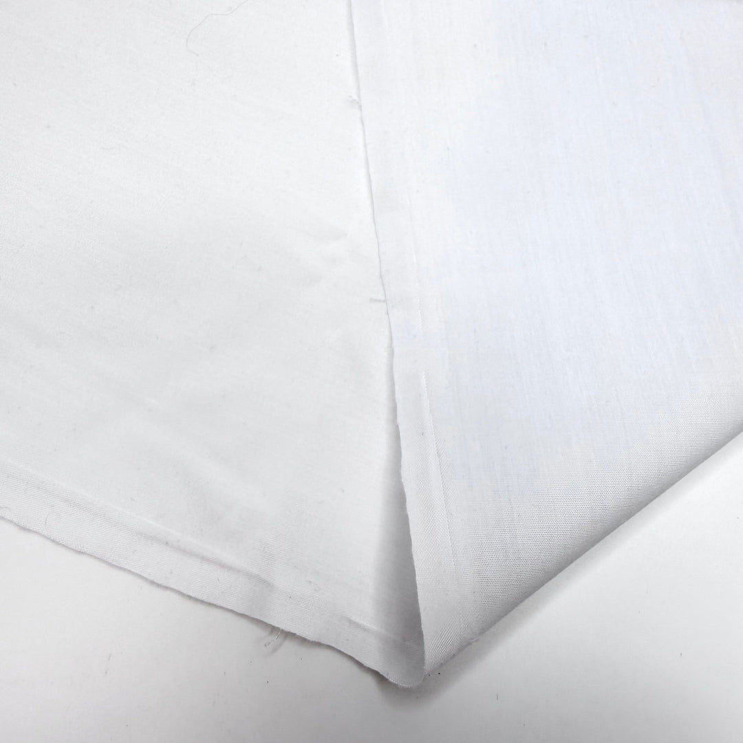 Getting My Outfit Ready - Polyester Blend Woven - White - 2M Bundle - True Deadstock fabric Fabric by private - Sustainable Textile | FABCYCLE