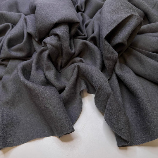 Getting My Sea Legs - Crepe Synthetic Blend Woven - Grey - 1.5M Bundle - True Deadstock fabric Fabric by private - Sustainable Textile | FABCYCLE