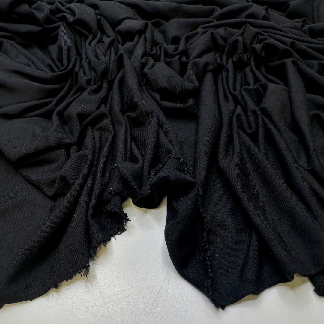 Getting The Fastest Time On Strava - Jersey Cotton/Bamboo Knit - Black - Bundles - True Deadstock fabric Fabric by private - Sustainable Textile | FABCYCLE