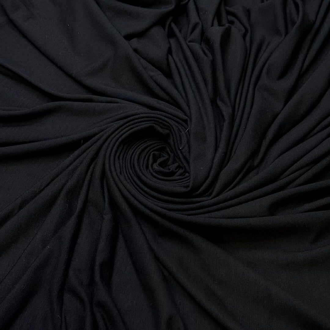 Getting The Fastest Time On Strava - Jersey Cotton/Bamboo Knit - Black - Bundles - True Deadstock fabric Fabric by private - Sustainable Textile | FABCYCLE