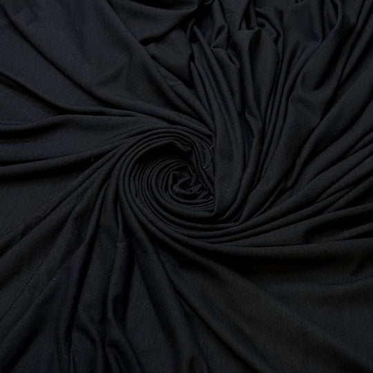 Getting The Fastest Time On Strava - Jersey Cotton/Bamboo Knit - Black - Bundles - True Deadstock fabric Fabric by private - Sustainable Textile | FABCYCLE