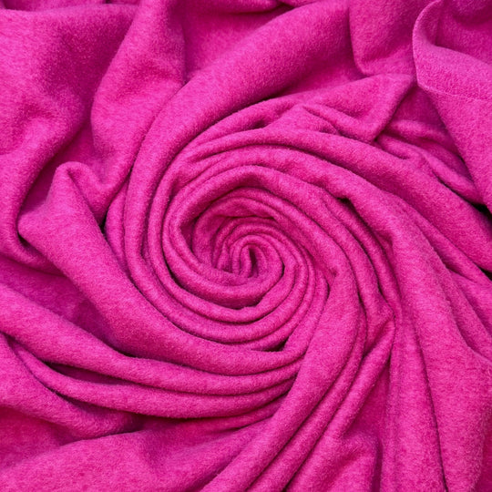 Geysers - Fleece Polyester Blend Knit - Dark Pink - 2.9M Bundle - True Deadstock fabric Fabric by private - Sustainable Textile | FABCYCLE