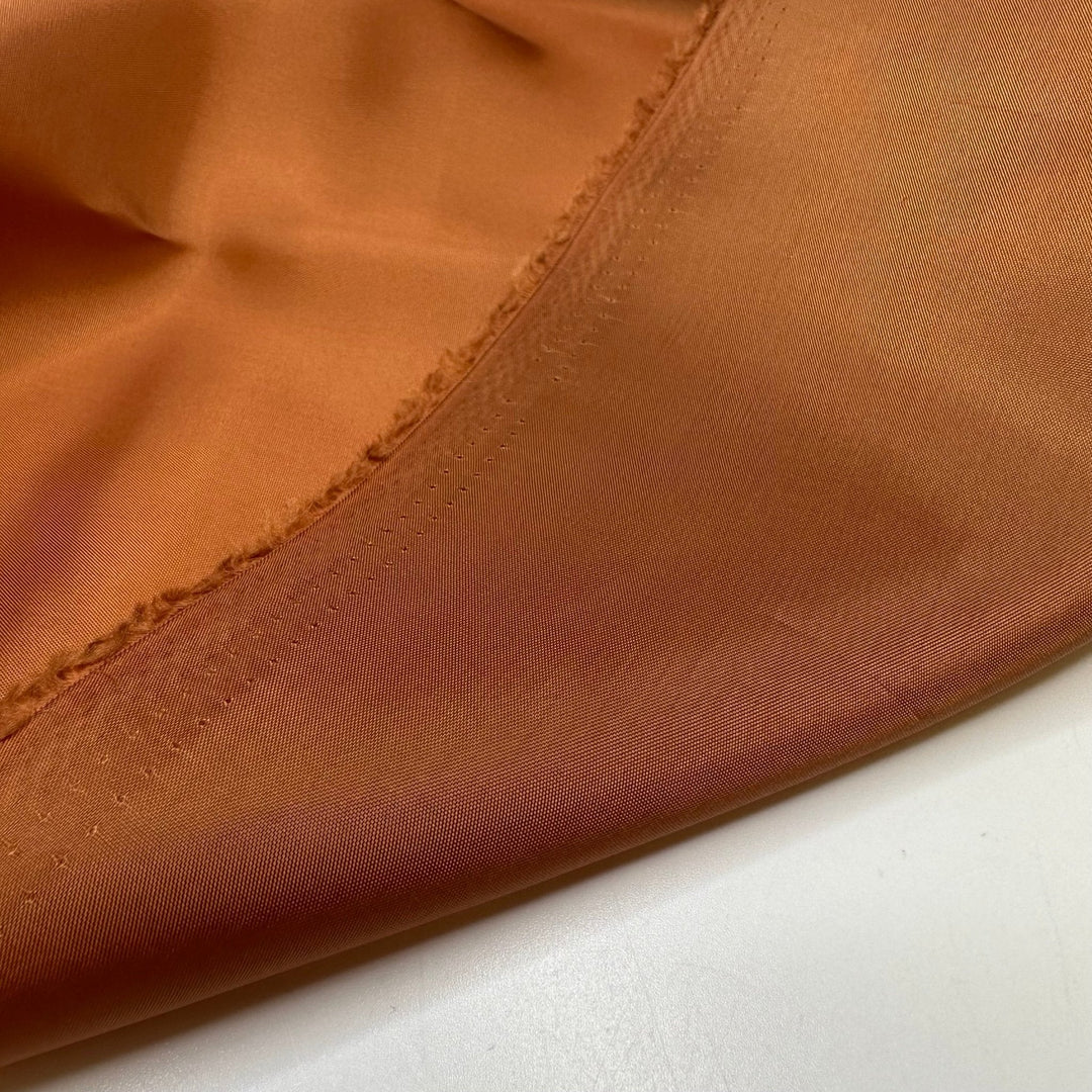 Gingerbread House Building - Bemberg Satin Poly Woven - Dark Orange - Bundles - True Deadstock fabric Fabric by private - Sustainable Textile | FABCYCLE