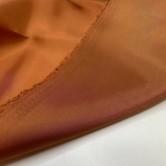 Gingerbread House Building - Bemberg Satin Poly Woven - Dark Orange - Bundles - True Deadstock fabric Fabric by private - Sustainable Textile | FABCYCLE