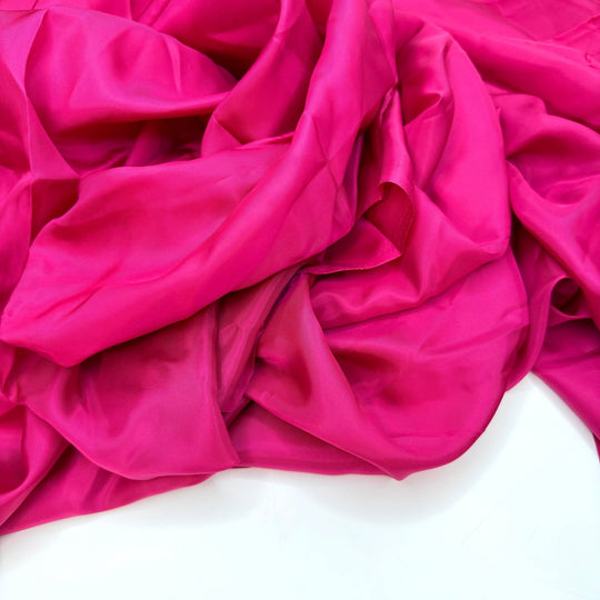 Girlboss Summer - Bemberg Lining Cotton Woven - Dark Pink - 1.95M Bundle - True Deadstock fabric Fabric by private - Sustainable Textile | FABCYCLE