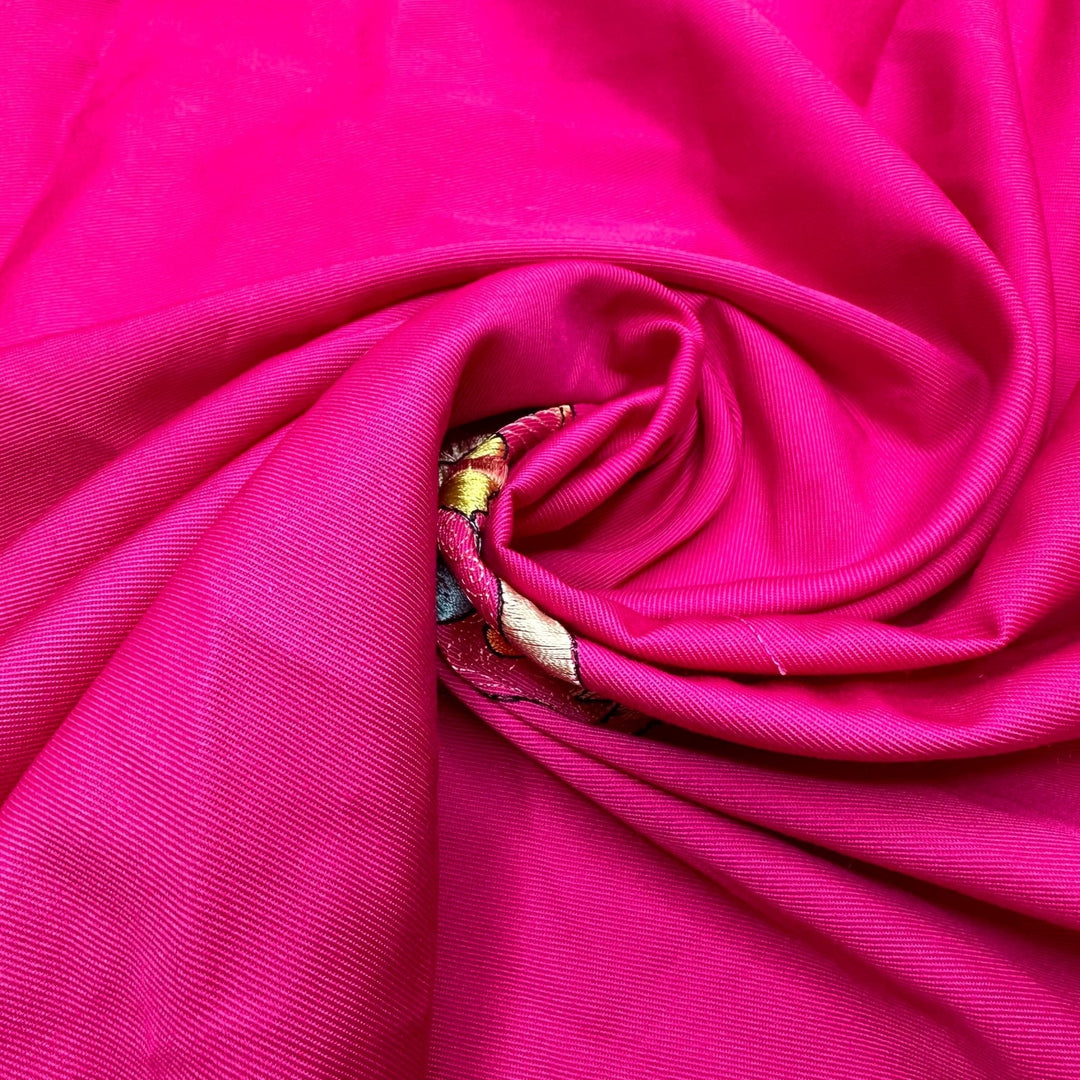 Give Me Butterflies - Embroidered Cotton/Poly Woven - Pink Multi Butterflies - 1.4M Bundle - True Deadstock fabric Fabric by private - Sustainable Textile | FABCYCLE