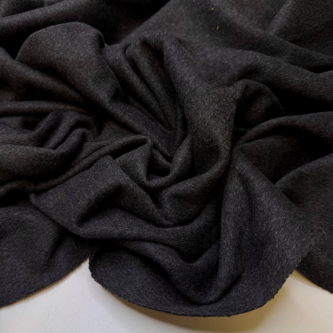 Giving The Perfect Gift - Wool Blend Knit - Dark Grey - 2.75M Bundle - True Deadstock fabric Fabric by private - Sustainable Textile | FABCYCLE