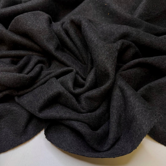 Giving The Perfect Gift - Wool Blend Knit - Dark Grey - 2.75M Bundle - True Deadstock fabric Fabric by private - Sustainable Textile | FABCYCLE