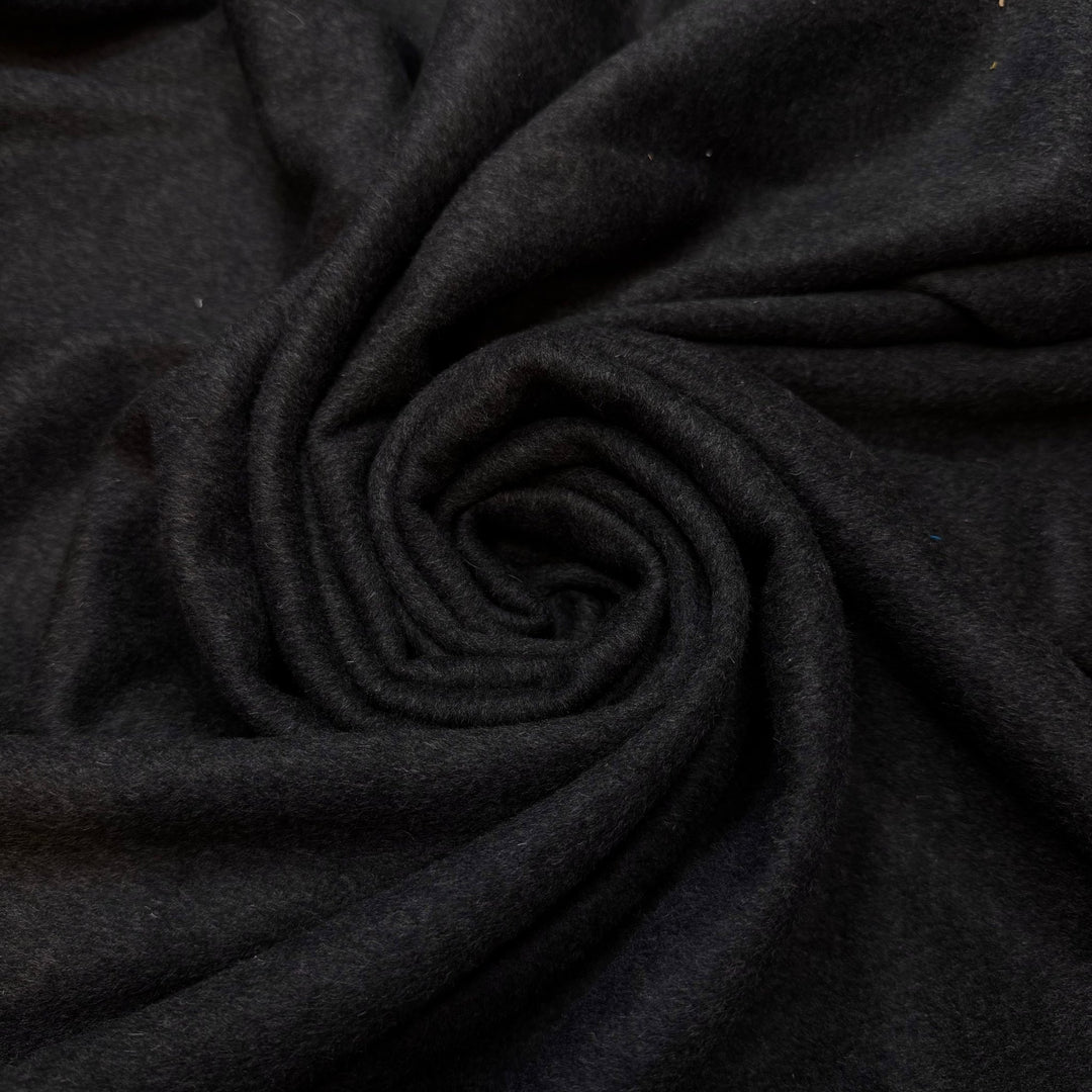 Giving The Perfect Gift - Wool Blend Knit - Dark Grey - 2.75M Bundle - True Deadstock fabric Fabric by private - Sustainable Textile | FABCYCLE
