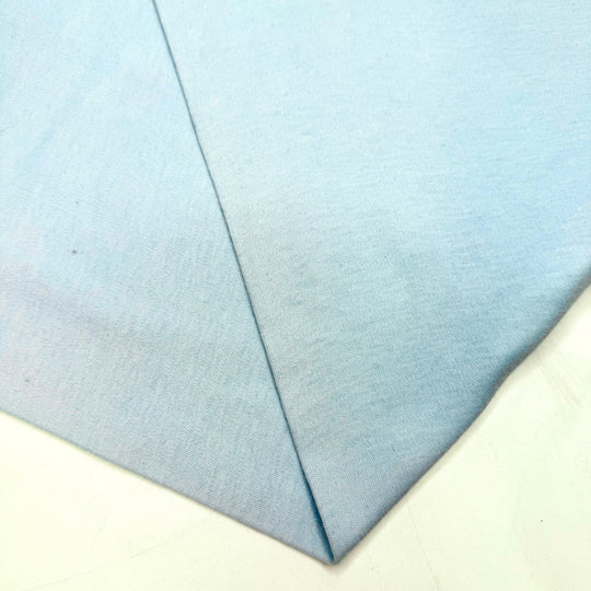 Glacial Lake - Tubular Rib Knit Cotton Blend Knit - Light Blue - 1.5M Bundle - True Deadstock fabric Fabric by private - Sustainable Textile | FABCYCLE
