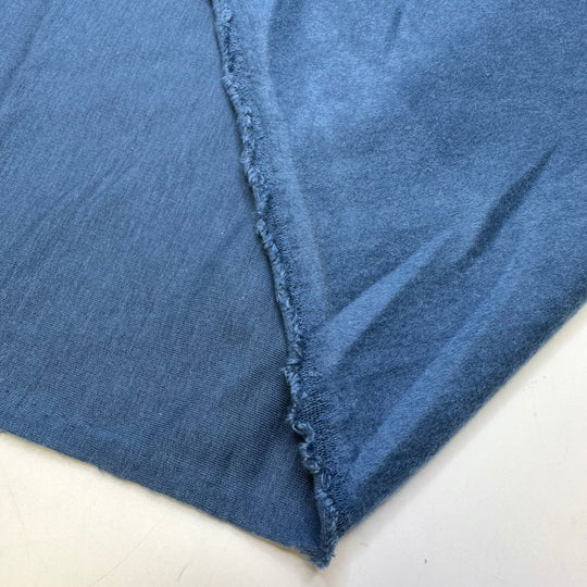 Glacier Water - Jersey Fleece Tencel/Organic Cotton Knit - Blue - 1.75M Bundle - True Deadstock fabric Fabric by private - Sustainable Textile | FABCYCLE