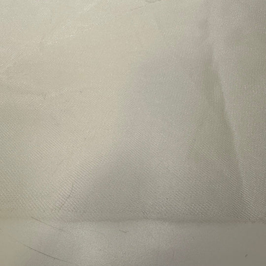 Glistening Snow - Tulle Poly Knit - Cream - 2M Bundle - True Deadstock fabric Fabric by private - Sustainable Textile | FABCYCLE