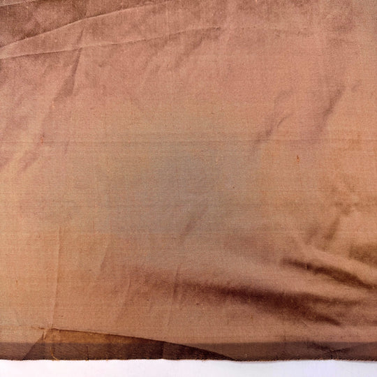 Glowy Amber - Dupioni Silk Woven - Brass - 2.25M Bundle - True Deadstock fabric Fabric by private - Sustainable Textile | FABCYCLE