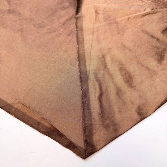 Glowy Amber - Dupioni Silk Woven - Brass - 2.25M Bundle - True Deadstock fabric Fabric by private - Sustainable Textile | FABCYCLE