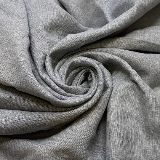 Gogigui - Cotton/Linen Woven - Light Grey - 1.25M Bundle - True Deadstock fabric Fabric by private - Sustainable Textile | FABCYCLE