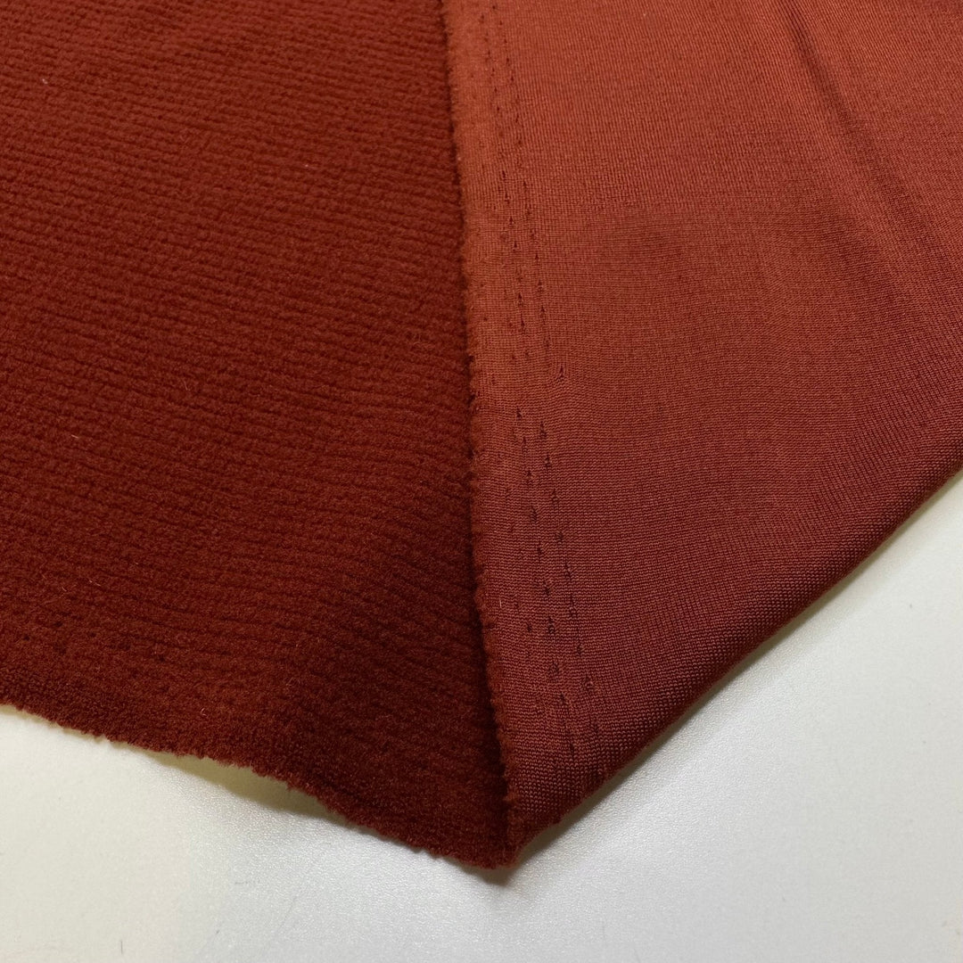 Going Camping - Polyester Blend Knit - Brown - 1.85M Bundle - True Deadstock fabric Fabric by private - Sustainable Textile | FABCYCLE