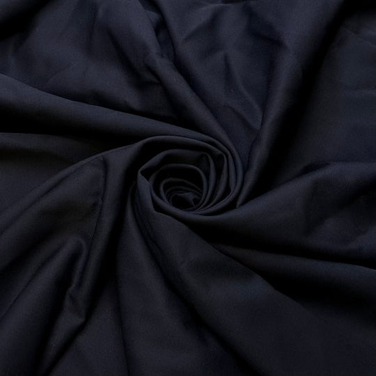 Going To The Tailor - Wool Woven - Navy - 0.95M Bundle - True Deadstock fabric Fabric by private - Sustainable Textile | FABCYCLE