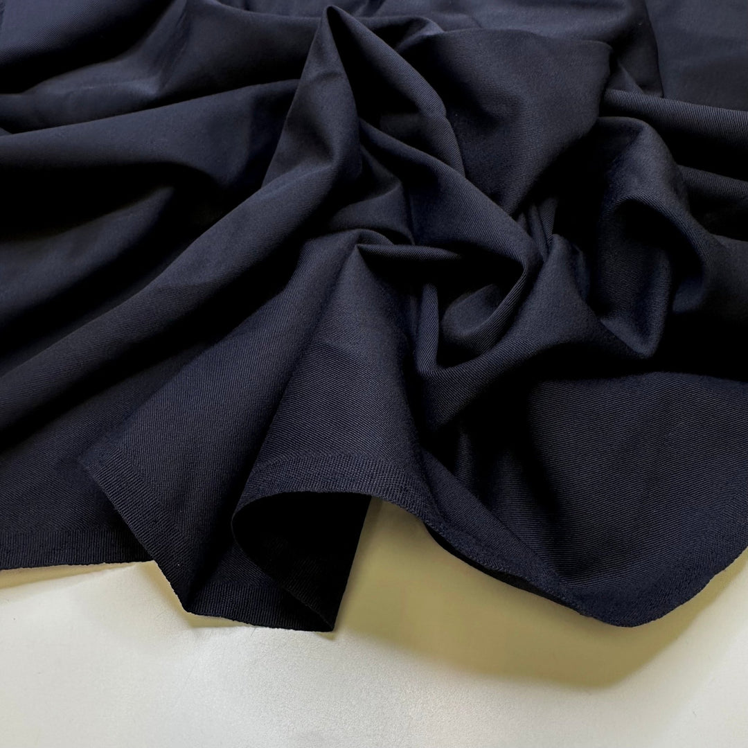 Going To The Tailor - Wool Woven - Navy - 0.95M Bundle - True Deadstock fabric Fabric by private - Sustainable Textile | FABCYCLE
