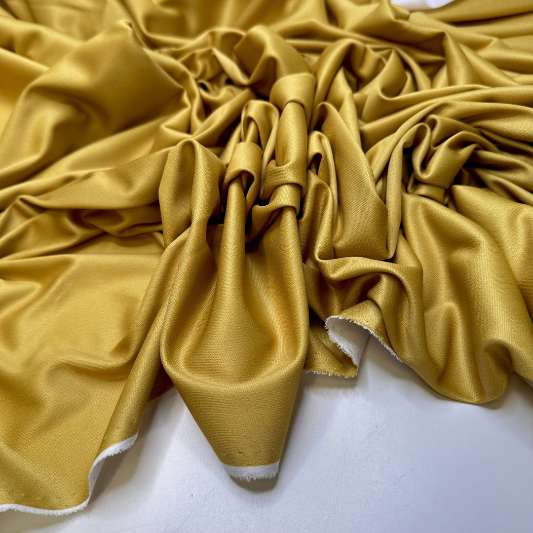 Gold Medal Winner - Chitosante Poly Knit - Dark Yellow - Bundles - True Deadstock fabric Fabric by private - Sustainable Textile | FABCYCLE