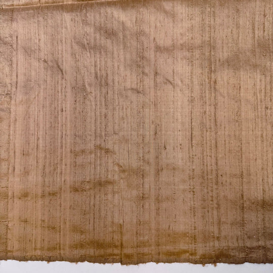 Gold Setting - Raw Silk Silk Woven - Gold - 0.85M Bundle - True Deadstock fabric Fabric by private - Sustainable Textile | FABCYCLE