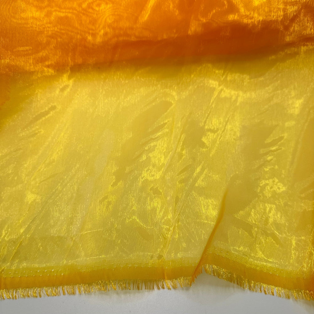 Golden Hour - Organza Poly Woven - Yellow - Bundles - True Deadstock fabric Fabric by private - Sustainable Textile | FABCYCLE