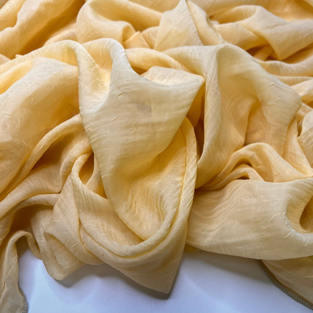 Golden Hour Photography - Curtain Weights Polyester Blend Woven - Light Yellow - 3M Bundle - True Deadstock fabric Fabric by private - Sustainable Textile | FABCYCLE