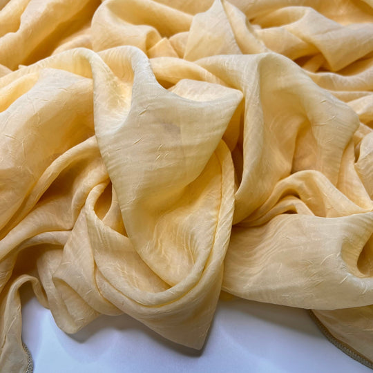 Golden Hour Photography - Curtain Weights Polyester Blend Woven - Light Yellow - 3M Bundle - True Deadstock fabric Fabric by private - Sustainable Textile | FABCYCLE