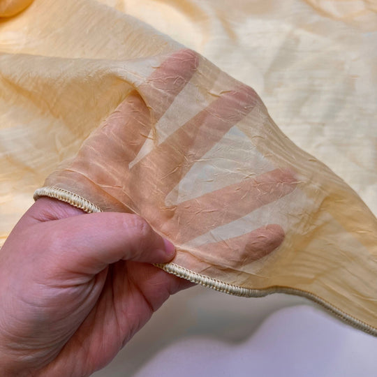 Golden Hour Photography - Curtain Weights Polyester Blend Woven - Light Yellow - 3M Bundle - True Deadstock fabric Fabric by private - Sustainable Textile | FABCYCLE