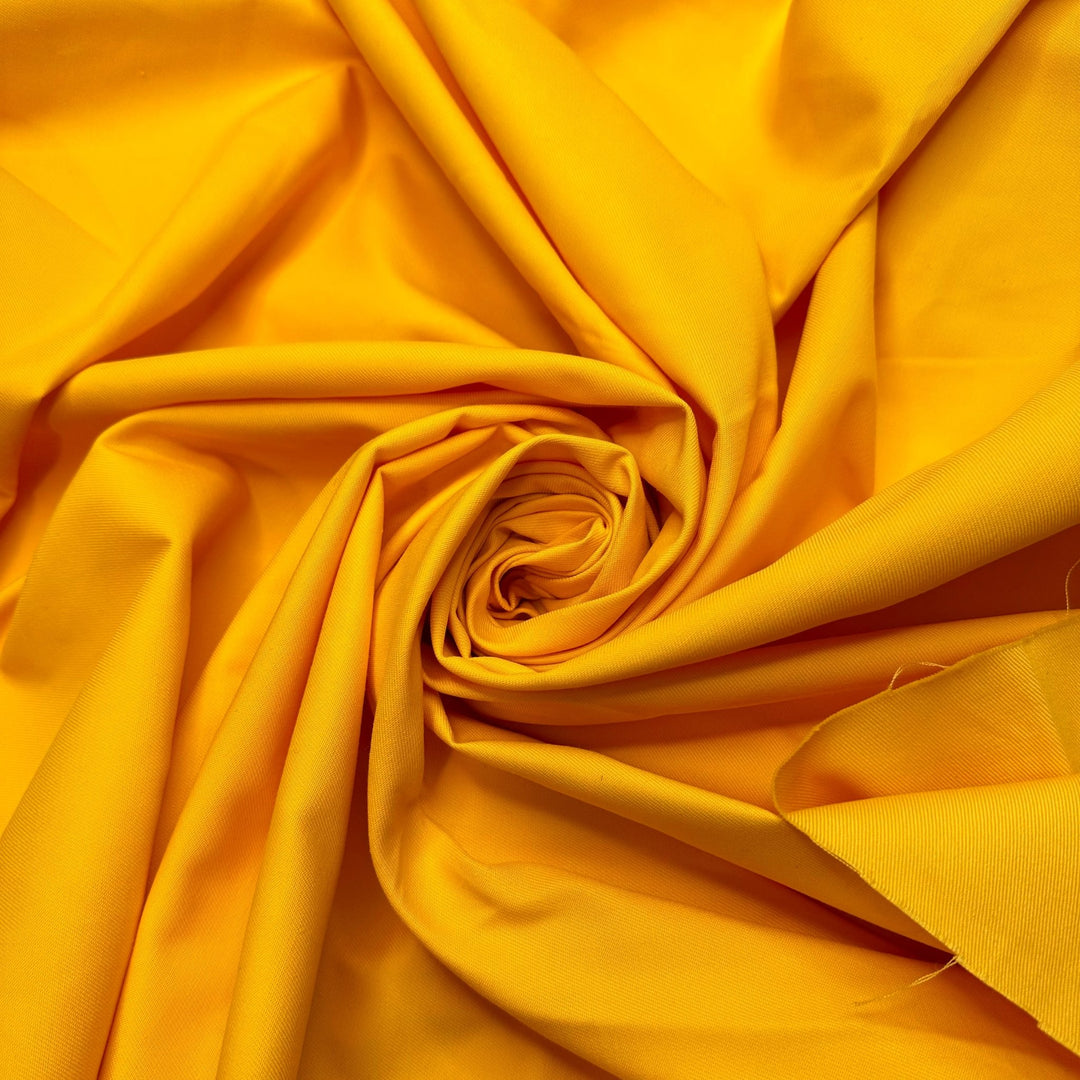 Golden Hour - Polyester Blend Woven - Dark Yellow - 1.1M Bundle - True Deadstock fabric Fabric by private - Sustainable Textile | FABCYCLE