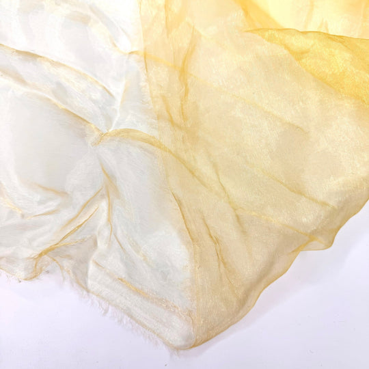 Golden Hour Wedding Photos - Organza Poly Woven - Gold - 2M Bundle - True Deadstock fabric Fabric by private - Sustainable Textile | FABCYCLE