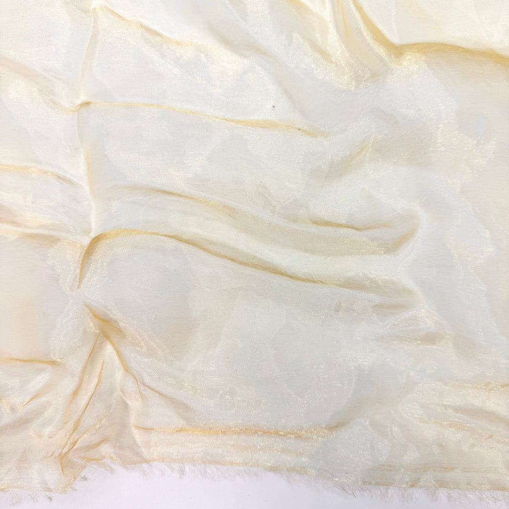 Golden Hour Wedding Photos - Organza Poly Woven - Gold - 2M Bundle - True Deadstock fabric Fabric by private - Sustainable Textile | FABCYCLE