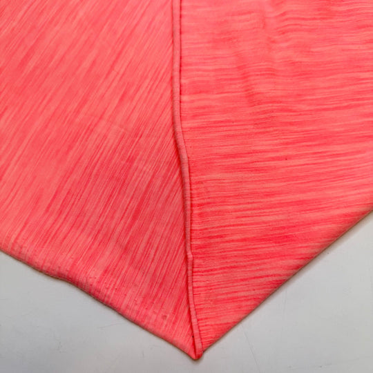 Good Dance Moves - Jersey Fleece Polyester Blend Knit - Neon Coral - 0.75M Bundle - True Deadstock fabric Fabric by private - Sustainable Textile | FABCYCLE